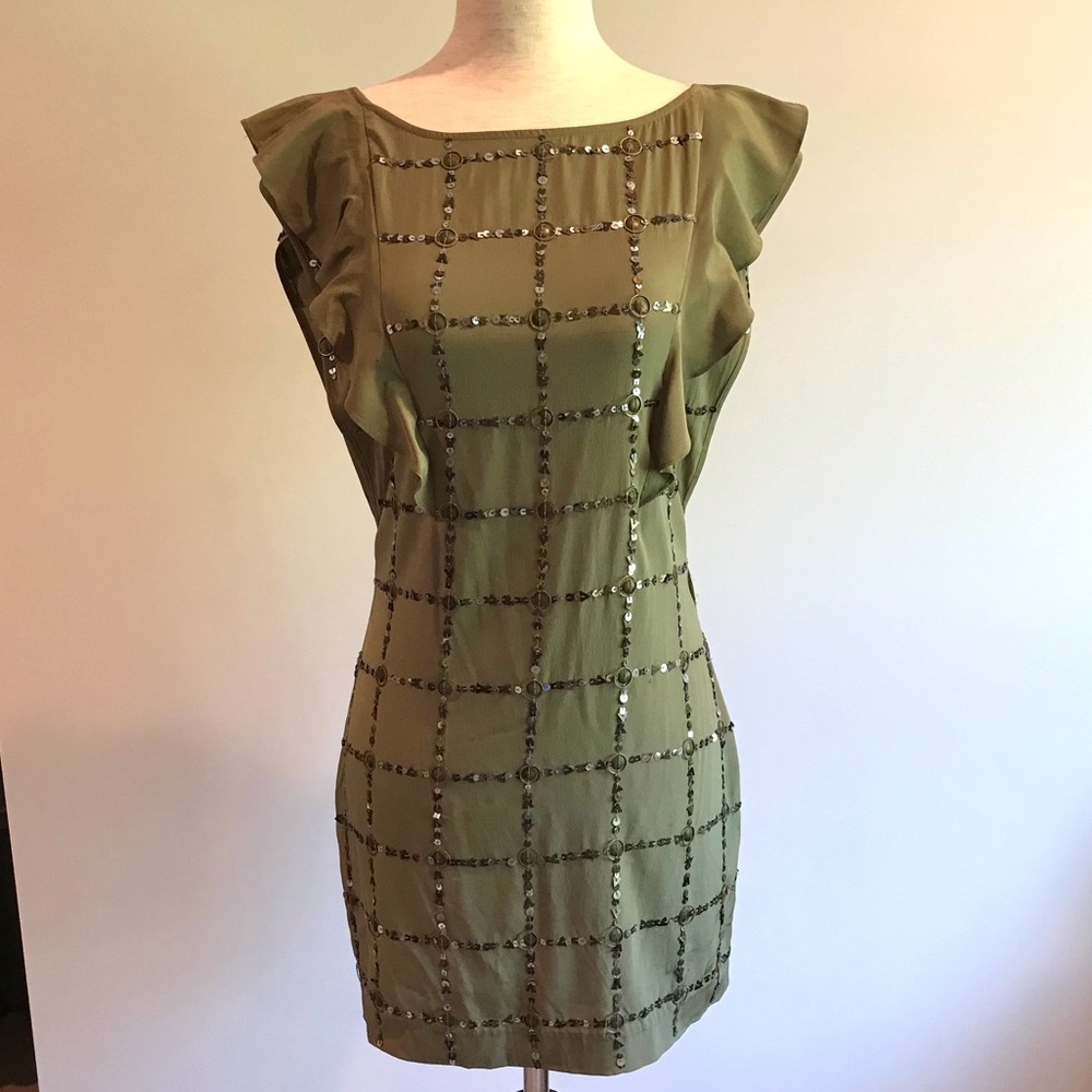 Beaded/Sequined Bebe Dress - Size XXS - Like New!